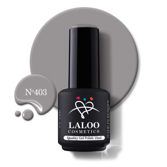 &Nu;&omicron;.403 Paste Grey | Laloo gel polish 15ml