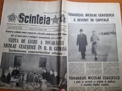 scanteia 19 noiembrie 1988-vizita lui ceausescu in germania foto