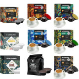 Kit degustare cafea, 106 de capsule compatibile Lavazza a Modo Mio, La Capsuleria