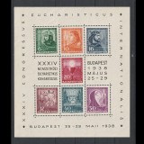 Eucharistikus blokk LP 601-607 1938, Nestampilat