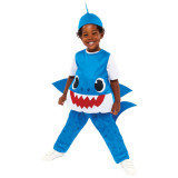 Costum Baby Shark, Daddy Shark pentru copii 1-2 ani 92 cm