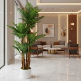 Planta Artificiala Copac Tip Palmier, 4 brate, 170 cm, Verde, cu Ghiveci