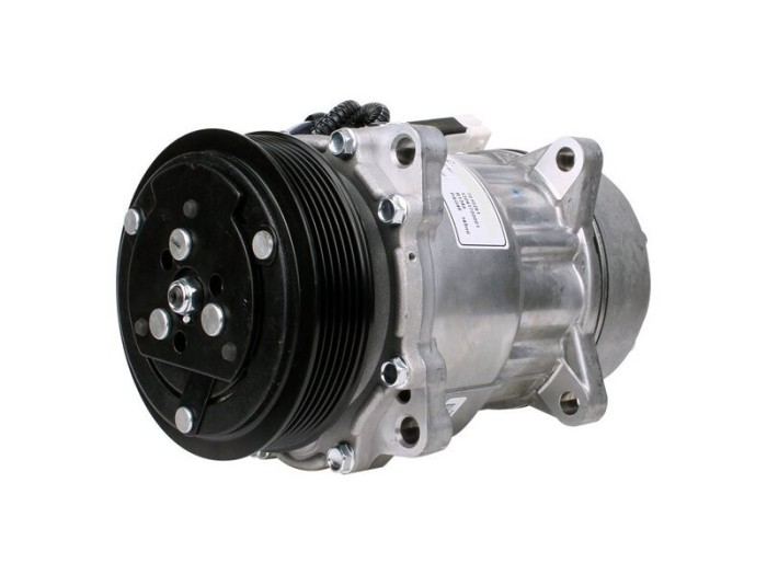Compresor aer conditionat Citroen Berlingo, 1996-2002, motorizare 1.8 D/1.9 D/2.0 HDI, diesel si 1.8, benzina, rola curea 119 mm, 6 caneluri, tip San
