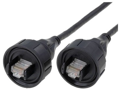 Cablu patch cord Ethernet 5m IP68 foto