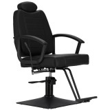 Fotoliu de frizerie Blau hidraulic rotativ pentru salonul de frizerie, suport pentru picioare cromat, scaun de frizerie.