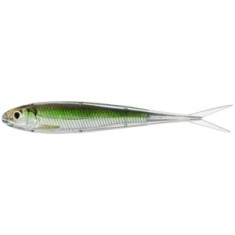 Shad Live Target Twitch Minnow Soft Jerkbait, Silver / Green, 10cm, 4buc/pac foto