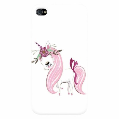 Husa silicon pentru Apple Iphone 4 / 4S, Unicorn foto