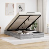 vidaXL Cadru de pat otoman Gri Sonoma 193 x 120 x 25 cm PAL 3409290