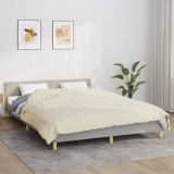 VidaXL Pătură grea, crem deschis, 220x240 cm, 15 kg, material textil