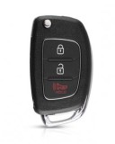 Carcasa cheie Hyundai HB20 SANTA FE IX35 IX45 Accent I40 Solaris 3 butoane, Fara Brand