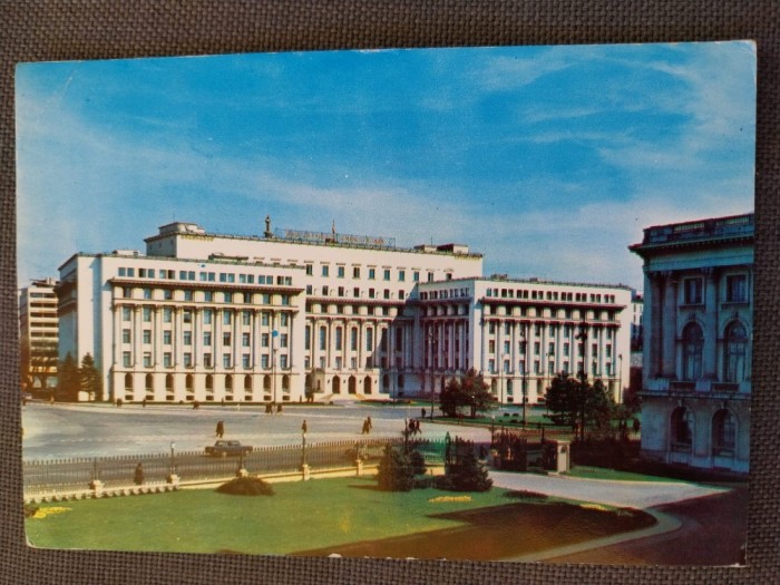 CPIB 23146 CARTE POSTALA - BUCURESTI. SEDIUL COMITETULUI CENTRAL AL PCR, CIRCULATA, 1982, TIMBRU
