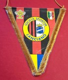 Fanion fotbal - LANCIANO CALCIO 1920 (Italia) - folie de protectie si dimensiuni mari 34X24 cm