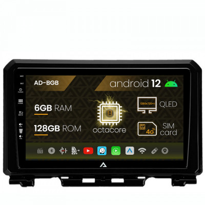 Navigatie Suzuki Jimny (2018-2022), Android 12, B-Octacore 6GB RAM + 128GB ROM, 9 Inch - AD-BGB9006+AD-BGRKIT312 foto