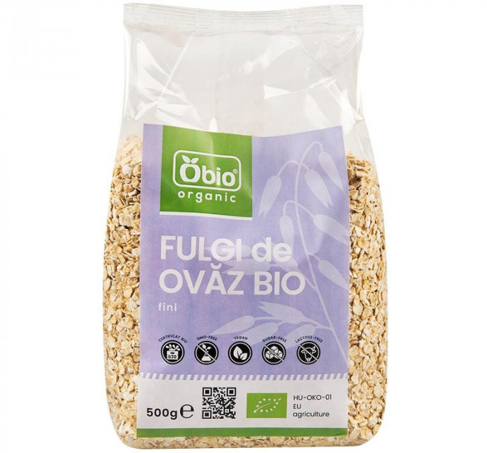 Fulgi de Ovaz Fini Bio Obio 500gr