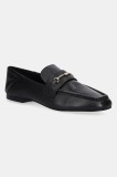MICHAEL Michael Kors mocasini de piele Lena femei, culoarea negru, cu toc plat, 40R5LEFP1L.001