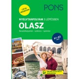 PONS Nyelvtanfolyam 3 l&eacute;p&eacute;sben OLASZ - Besz&eacute;dhelyzetek - sz&oacute;kincs - nyelvtan - A1-A2 szint - Bettina M&uuml;ller Renzoni