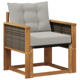 vidaXL Canapea de exterior Lemn Solid de Acacia natural 3438867