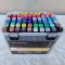Set de Markere Artistice cu 60 Culori, Dual Tip, Permanent, Multicolor