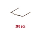 Set 200 capse W pentru aparat de lipit plastic, 0.6 mm, Raider 076215