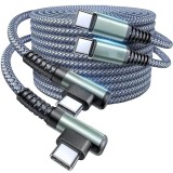 Cablu USB C la USB C Orico, cupru/nailon, gri, 100 cm