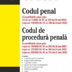 Codul penal. Codul de procedura penala Ed.28 Act. 4 septembrie 2022