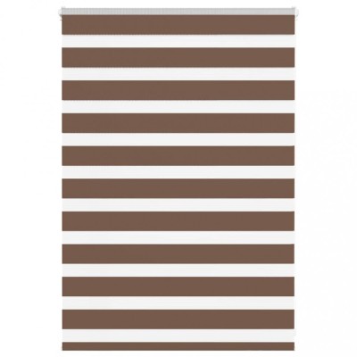 Jaluzea tip zebra maro lățime țesătură 100,9 cm poliester foto