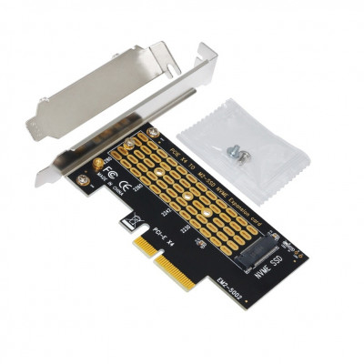 Adaptor SSD M.2 NGFF NVMe (M-Key) la PCI Express 3.0 X4 pentru PC foto
