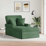 vidaXL Chaise Lounge cu fustă cu pernă Verde Junglă 91 x 157 x 91 cm 42022952