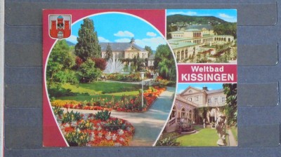 GERMANIA - WELTBAD KISSINGEN - 3 POZE DIN ORAS - CIRCULATA, TIMBRATA - foto