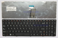 Tastatura Laptop Lenovo IdeaPad G570 G575 Z560 Z565 G770 G780 Neagra US foto