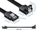 Cumpara ieftin Cablu SATA III de 6,0 Gbps, pachet de 2 cabluri SATA