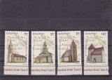 BISERICI DIN TARA HATEGULUI,SERIE COMPLETA,2012,Lp.1959, MNH ** ROMANIA