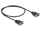 Cablu DELOCK D-Sub 9 pini 0,5m Negru PVC Cod 87839
