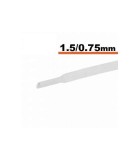 Tub termocontractibil alb 1.5mm/ 0.75mm 0.5m, Oem