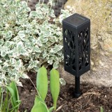 Set 4 lampi solare de gradina cu picior tip &ldquo;Lampion&rdquo; cu LED