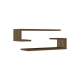 Cumpara ieftin Set 2 rafturi de perete Eldo Pako World Nuc 60x19.6x15 cm