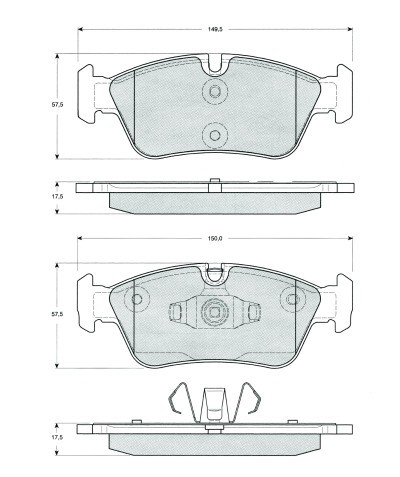 MTR MT489 set placute frana disc