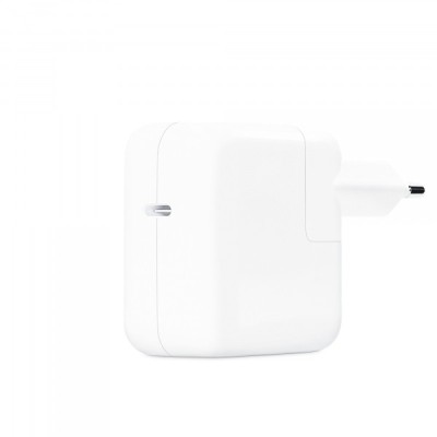 Incarcator Retea Apple, 30W, 3A, 1 x USB-C, Alb MW2G3ZM/A foto