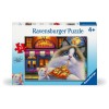Ravensburger - Puzzle pisica mancand pizza 35 piese
