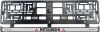 Set 2 bucati, suport numar inmatriculare Mitsubishi, Autohelix MSA