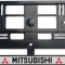 Set 2 bucati, suport numar inmatriculare Mitsubishi