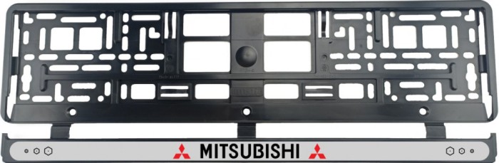 Set 2 bucati, suport numar inmatriculare Mitsubishi