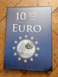 Germania Medalie-10 ani de la Euro Comemorativa in Album-Unc Proof 2002-2012 ANS, Europa