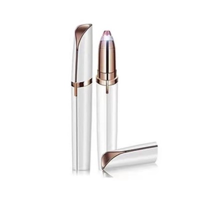 Trimmer facial, flippy, pentru sprancene, incarcare usb, 1.5 x 13 cm, din abs, alb foto