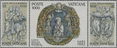 Vatican 1982 - 500th artist Luca Della Robia, serie neuzata foto