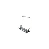 Raft pentru baie, 31 cm, metalic, negru, Sepio
