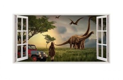Sticker decorativ cu Dinozauri, 85 cm, 4311ST foto
