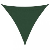 Cumpara ieftin Panza parasolar, verde inchis, 3x3x3 m, HDPE, 160 g/m&sup2;