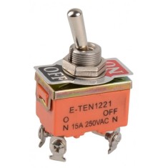 Comutator on-off 15A 250V 1221 (4 papuci)