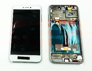 LCD+Touchscreen cu Rama Huawei P8 Lite 2017 / P9 Lite 2017 WHITE foto